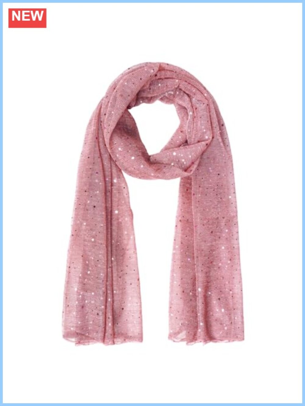 Sheer Chiffon Sequin Scarf Oversized Head Wrap Shawl Bandana